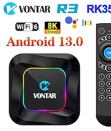 levne -vontar r3 rgb tv box android 13 rockchip rk3528 podpora 8k videa bt5.0 wifi6 podpora hlasového vstupu Google přehrávač médií set top box