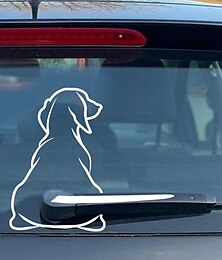 economico -cartone animato carino cane posteriore vetro posteriore adesivo auto adesivo