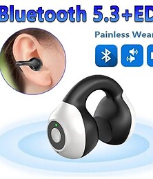 billige -1 stk smertefrit slid-øreclips med enkelt øretelefon trådløse bluetooth5.3-øretelefoner med mikrofon