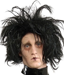 economico -Parrucca per costume di Halloween "Edward mani di forbice - nero".