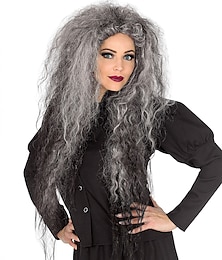 cheap -Wild Witches Wig Grey Halloween Cosplay Party Wigs