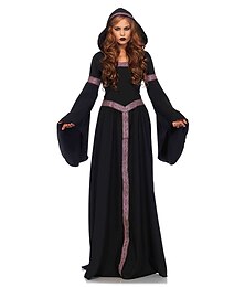 cheap -Retro Vintage Medieval Renaissance Dress Viking Elven Women's Halloween Masquerade LARP Dress