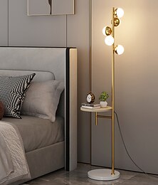 abordables -élégant lampadaire à LED nordique loft métal doré salon canapé lampe sur pied hôtel chambre déco lumières chevet lampe de bureau
