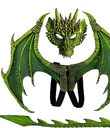 abordables -Dragón Carnaval Alas Máscara Ropa de Fiesta Disfraz de carnaval Fiesta / Noche traje de cosplay Niños Chico Chica Navidad Día del Niño Mascarada Fiesta Víspera de Todos los Santos Mascarada Disfraz