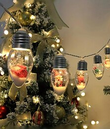 billige -julesnøglobe lys for ønskeflaske hage bakgård uteplass bryllupsfest innendørs utendørs julepynt, drevet av batteriboks (ingen batterier)