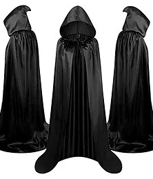 cheap -Retro Vintage Punk & Gothic Medieval Hooded Cloak Shawls Plague Doctor Viking Ranger Elven Men's Women's Masquerade Party / Evening Cloak