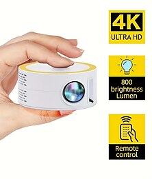 abordables -2023 nuevo mini proyector portátil/ilumine su cine en casa con un proyector de pantalla móvil HD/vídeo al aire libre con mano inteligente/puerto USB Ilumine su cine en casa con un proyector de