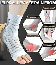 Недорогие -2 пары носков для лечения невропатии для женщин и мужчин, носки для фиксации лодыжки и компрессионные носки для тендинита для облегчения боли и подошвенного фасциита для женщин и мужчин,