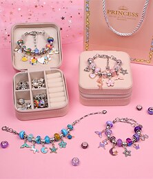 abordables -kit de fabrication de bracelet à breloques - kit de fabrication de bijoux en perles bricolage pour filles, licorne&amp; Cadeaux de sirène, jouets artisanaux pour filles, cadeau d'anniversaire,