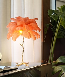 abordables -Lampe de lecture Floral / Style nordique Pour Magasins / Cafés / Bureau Métal Blanche / Rose Claire / Orange