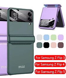 זול -טלפון מגן עבור סמסונג גלקסי Z Flip 5 Z Flip 4 Z Flip 3 Z Flip 2 Z Flip כיסוי אחורי נייד מגנטי מגן גוף מלא אחיד TPU
