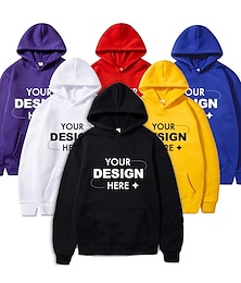 voordelige -Unisex aangepaste hoodies, aangepaste foto/tekst/logo hoodie, gepersonaliseerde hoodie, teamlogo hoodie, foto bedrukte hoodie
