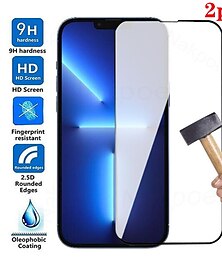 voordelige -2 pcts Scherm Beschermer Voor Apple iPhone 16 iPhone 15 Pro Max 14 Plus 13 12 11 Pro Max Gehard Glas 9H-hardheid Anti-bellen Anti-vingerafdrukken High-Definition (HD) 3D Touch-compatibel