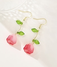 cheap -1 Pair Drop Earrings For Women's Party Evening Gift Prom Alloy Classic Fashion Roses