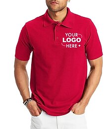 abordables -Polo de solapa para hombre, polo gráfico con botones, polo, camisa polo de algodón, estampados gráficos de dinosaurios animales, cobertura granate, impresión personalizada, negro, blanco, amarillo,