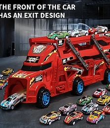 voordelige -vervormd kindervouwen uitwerpen speelgoedvoertuig container transportvoertuig glijdend transportvoertuig techniek voertuig grote vrachtwagen