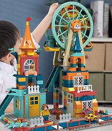 baratos -Blocos de construção compatíveis abs + pc ing brinquedos criativos de descompressão interação pai-filho para presente de brinquedo infantil