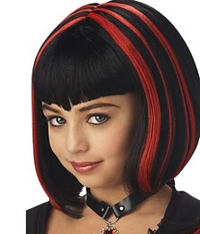 abordables -Perruque de vampire pour fille, perruques de fête cosplay d'halloween