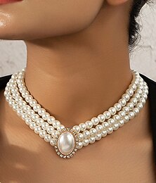 preiswerte -Damen Halsketten Modisch Hochzeit Geometrie Halsketten