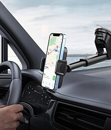 Недорогие -Автомобильный держатель для телефона держатель для телефона с прочной присоской держатель для телефона 2-в-1 приборная панель/лобовое стекло без помощи рук для всех мобильных телефонов