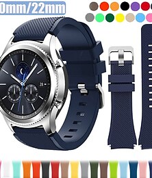 baratos -Pulseiras de Relógio para Samsung Galaxy Watch 6 40/44mm Watch 6 Classic 43/47mm Silicone Substituição Alça Impermeável Respirável Mulheres Homens Pulseira Esportiva Pulseira