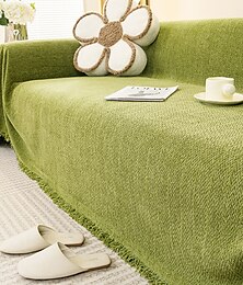 cheap -Chenille Sofa Cover Couch Cover Sage Green Couch Protector  Sofa Blanket Sofa Throw Cover for Couches Washable Sectional Sofa Couch Covers for Dogs