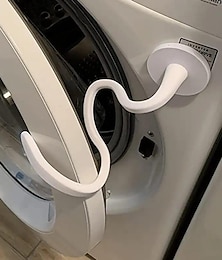 abordables -Soporte magnético para puerta de lavadora de carga frontal: mantenga la puerta de su lavadora abierta y estable con un soporte flexible - Se adapta a la mayoría de las lavadoras y puertas de lavandería para vehículos recreativos - Base magnética de 2,6 pu