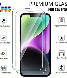 economico -2 pz Protezione schermo Per Apple iPhone16 iPhone 15 Pro Max Plus iPhone 15 Pro Max 14 Plus 13 12 11 Pro Max Vetro temperato Durezza 9H Anti Bolle Anti-impronte Alta definizione (HD) Compatibile con