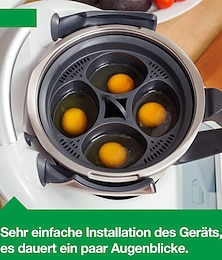 levne -Multifunkční parní koš 4 v 1, potravinářský pp 4 napařovač forem na vejce, příslušenství pro ohřívač vajec pro termomix, pošírovaná forma, vařič vajec, kuchyňské nářadí, kuchyňské doplňky