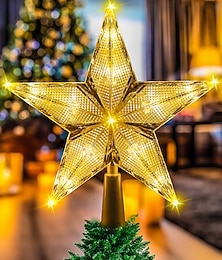 olcso -karácsonyfa dekoráció csillag fények pentagram medál színes led fa tetején lámpák karácsonyi újévi parti csecsebecsék lakberendezés