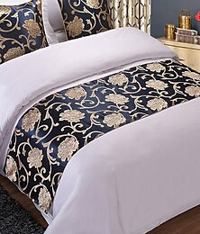 voordelige -Hotel Bed Runner Bed Staart Sjaal Hotel Eenvoudige Moderne Chinese Gouden Bed Cover Bed Staart Kussen Knuffelen Kussensloop