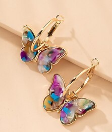abordables -Femmes Boucles d'oreilles Mode Extérieur Papillon Boucle d'oreille