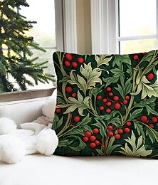 economico -holly double face federa per cuscino 1 pz morbido decorativo quadrato federa per cuscino per camera da letto soggiorno divano poltrona