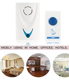 cheap -Wireless Doorbell 1 Button 1 Receiver Remote Control Home Security Door Bell