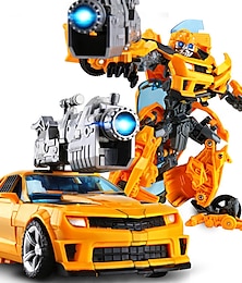 abordables -20cm transformación juguetes anime robot coche figura de acción plástico abs película genial ingeniería aeronáutica modelo niños niño regalo