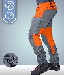 voordelige -Voor heren Cargohosen Werkbroek Trainingsbroek Streetwear Kleurenblok Buiten Ripstop Ademend Multi Pocket Zweetafvoerend Kleding Onderlichaam 6 zakken Zak met rits Zwart Paars Katoen Werk Jagen Vissen