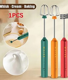 お買い得  -USB充電式電動マドラーミルクコーヒー泡立て器フォーマーハンドヘルドエッグビーターキッチンツール