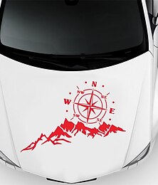 preiswerte -Doordash DIY Design Auto LKW dekorative Aufkleber für SUV Mountain Adventurers Kompass Cross-Country RV Camper Autozubehör