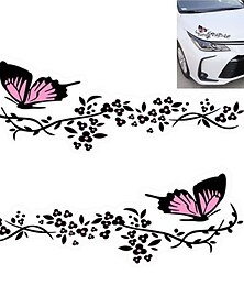 economico -Adesivo Car Sticker Delysia King Butterfly Riflettente - Rimovibile Impermeabile Decorativo a Forma di Fiore per Auto