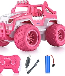 halpa -112 Remote Control Off-Road Vehicle Pink Girl Remote Control Car Oversized Climbing Car Children's Toy Car Gift