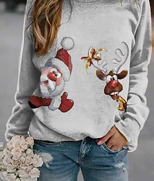 preiswerte -Weihnachtsmann Rentier Rudolf Karneval Weihnachtsstrickjacke Kapuzensweatshirt Pullover Weihnachten Weihnachten Cosplay Erwachsene Damen Weihnachten Karneval Maskerade Weihnachten Einfaches