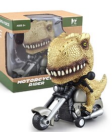 baratos -Brinquedos infantis 19 pintados à mão inércia motocicleta simulação dinossauro animal locomotiva modelo brinquedos