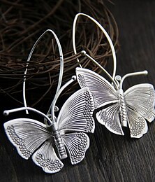 abordables -Femme Boucles d'oreille Rétro Vintage Extérieur Papillon Boucle d'oreille