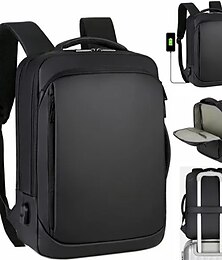お買い得  -ノートパソコンのバックパック メンズバックパック ビジネスノートブック 防水バックパック usb充電バッグ 旅行バッグパック 盗難防止バックパック
