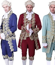abordables -Rococo Baroque Victoriens Tenue Homme Halloween Utilisation Soirée Mascarade Manteau