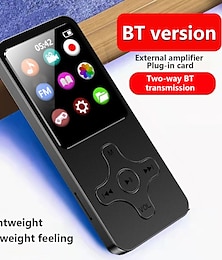 Χαμηλού Κόστους -x10 1,8 ιντσών με Bluetooth 5.0 MP3 player πλήρης οθόνη αφής 8 GB 16 GB MP4 player player μουσικής με ενσωματωμένο ηχείο ραδιόφωνο FM εγγραφή βίντεο
