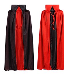 abordables -Vampire Dracula Halloween Costume de cosplay Cape Bal Masqué Cosplay Enfant Adulte Homme Femmes Garçons Carnaval Mascarade Performance Soirée Halloween Déguisements d'Halloween faciles Se déguiser