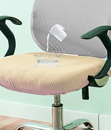 billige -vannavstøtende datamaskin burgunder kontorstoltrekk stretch roterende gaming sete slipcover elastisk maiskjerner svart ensfarget myk slitesterk vaskbar