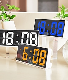 お買い得  -LED 時計大画面デジタル時計寝室のベッドサイド時計韓国のファッション時計