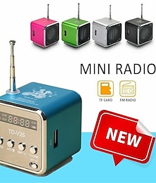economico -mini altoparlante audio stereo portatile lettore musicale radio FM scheda TF supporto disco u
